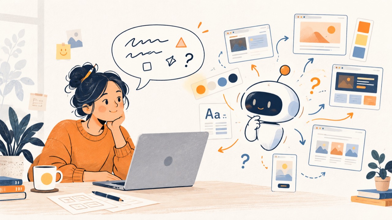 スクリーンショットやWeb画面を見ながら、人とAIが修正内容を相談している様子